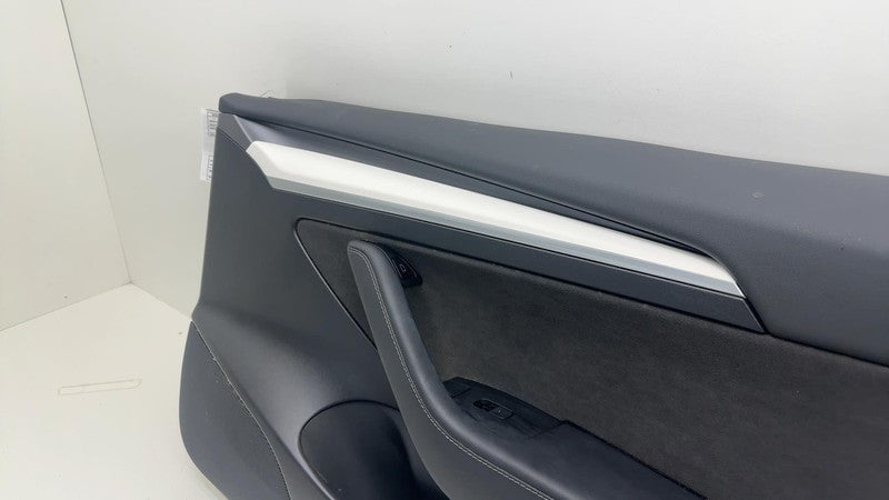 ⭕ 21-23 Model 3 Front Passenger Side Interior Door Panel Trim Card Right White
