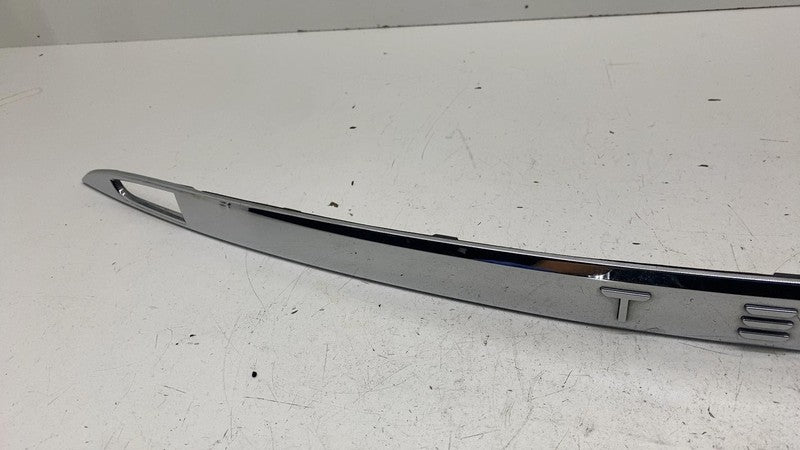 ⭕ 12-15 Tesla Model S Rear Liftgate Trunk Lid Chrome Trim Molding 1025