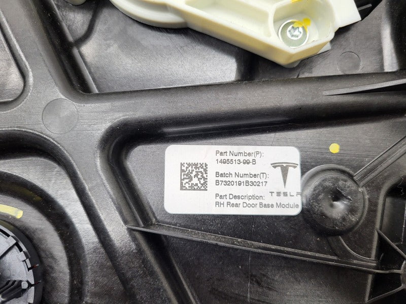 ⭕ 20-24 Tesla Model Y Rear Passenger Right Window Regulator & Motor 14