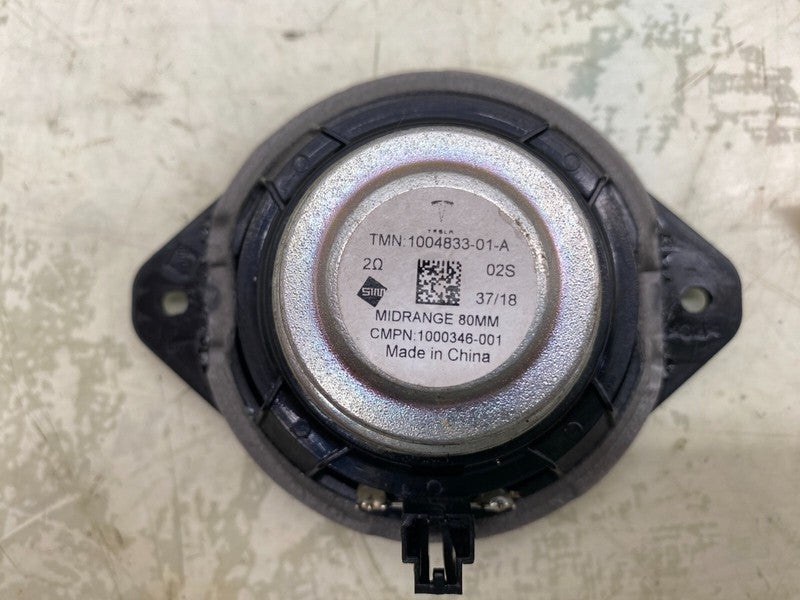 1004833 01 A ⭕ 12-20 Model S Front Dashboard Sound Mid-Range Audio Speaker 80MM 1004833-01-A