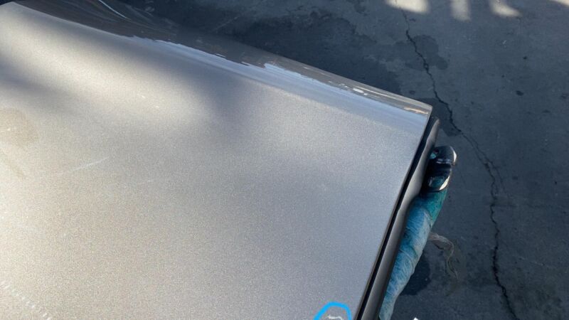 2012-2015 Tesla Model S MS Rear Driver Side Door Shell Panel Left LH Brown PPTI