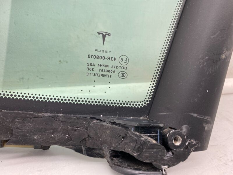 E6 43R-008010 2016-2021 Tesla Model S Rear Driver Side Quarter Window Glass Left LH 43R-008010