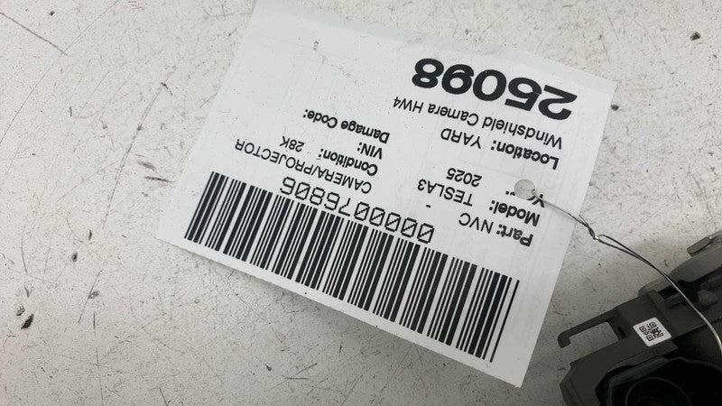 ⭕ 24 25 Tesla Model 3 M3 Front Windshield View Mirror Triple Camera HW