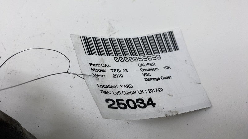 1044623-00-G ⭕ 2017-2025 Tesla Model 3 Rear Left Caliper w/ Brake Line Hose BASE 1044623-00-G