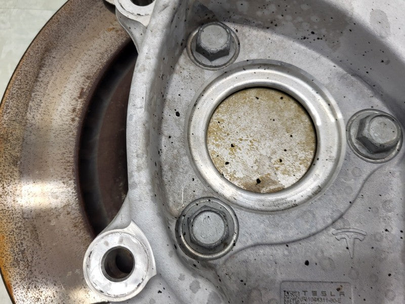 ⭕ 17-23 Model 3 Front Left Spindle Knuckle + Hub + Brake Disc Rotor 10