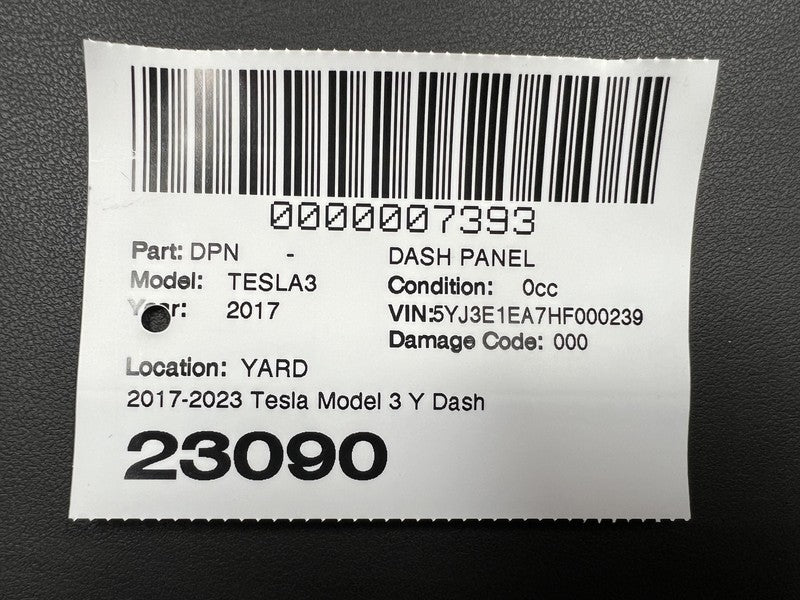 ⭕ 2017-2023 Tesla Model 3 Y Dashboard Instrument Panel Base & Premium Assembly