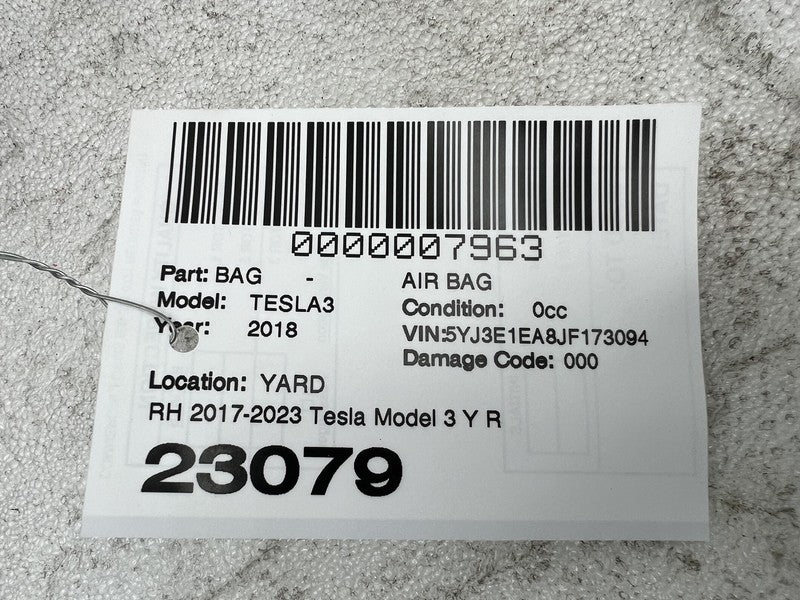 ⭕ 17-23 Tesla Model Y 3 Right Knee Airbag Passenger Safety Module 1077