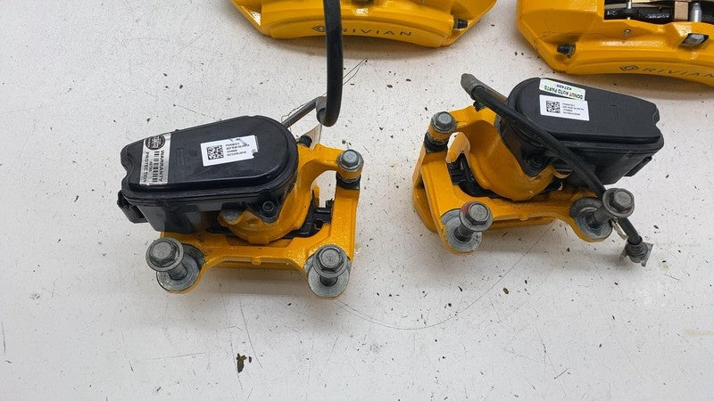 PT00000728 2022-2024 Rivian R1T R1S Adventure Set of 4 Front & Rear Brake Caliper Yellow