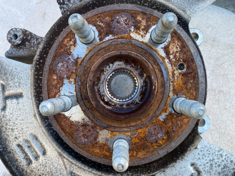 102741100D ⭕16-20 Model X Rear Left Spindle Knuckle w/ Wheel Hub & Dust Shield 1027411-00-D