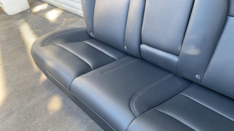 ⭕ 24-25 Model 3 Rear 2nd Row Black Leather Seat Upper + Lower Cushion Perforated