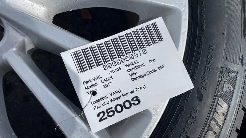2017 2018 Ford C-Max SET of 4 Wheel Rim 17x7.0 w/ Tire 225/50 R17 OEM