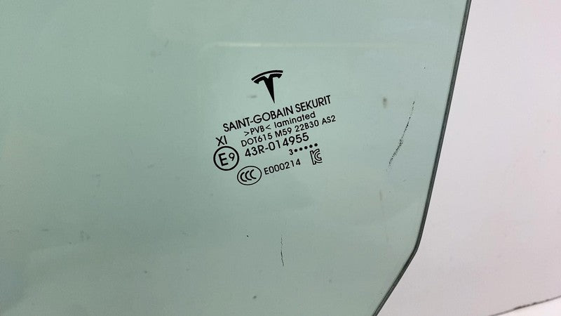 ⭕ 2021-2023 Tesla Model 3 Front Driver Side Door Window Glass Left (Do