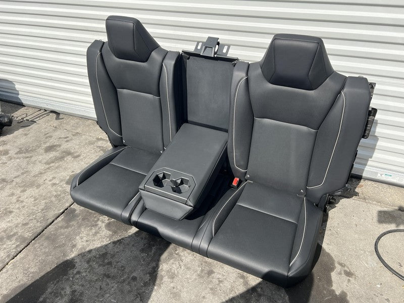 1881398-TX-A 24 25 Tesla Cybertruck Front Seat Left & Right + Rear 2nd Row Perforated Black