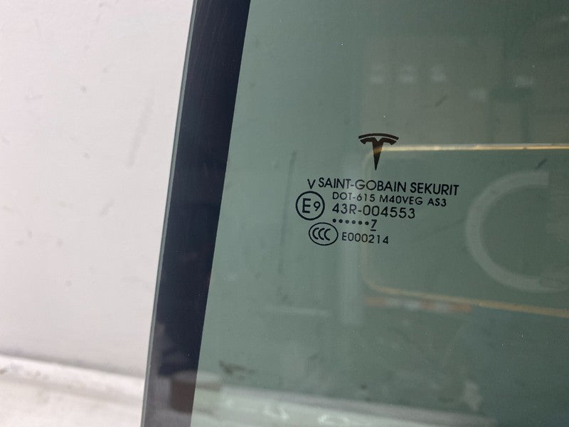 E9 43R-004553 ⭕ 2016-2020 Tesla Model X Rear Passenger Side Door Window Glass Right 43R-004553