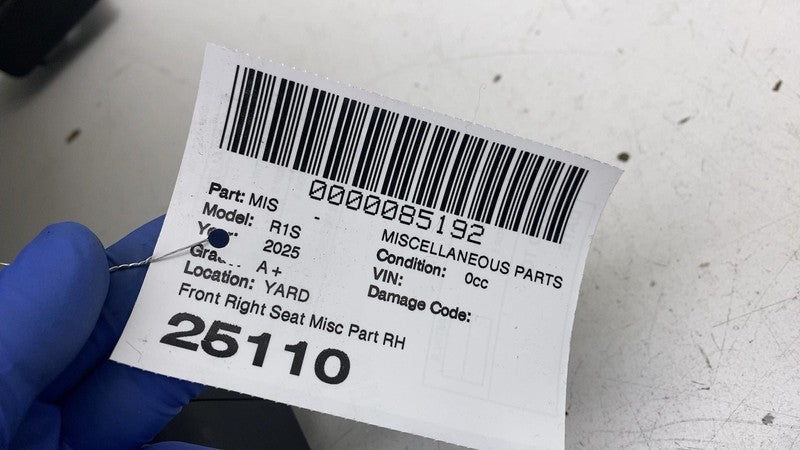 ⭕ 2025 Rivian R1S Front Passenger Side Seat Rail Track w/ Lower Cushion Right RH