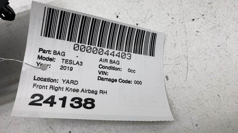⭕ 17-23 Tesla Model Y 3 Right Knee Airbag Passenger Safety Module 1077