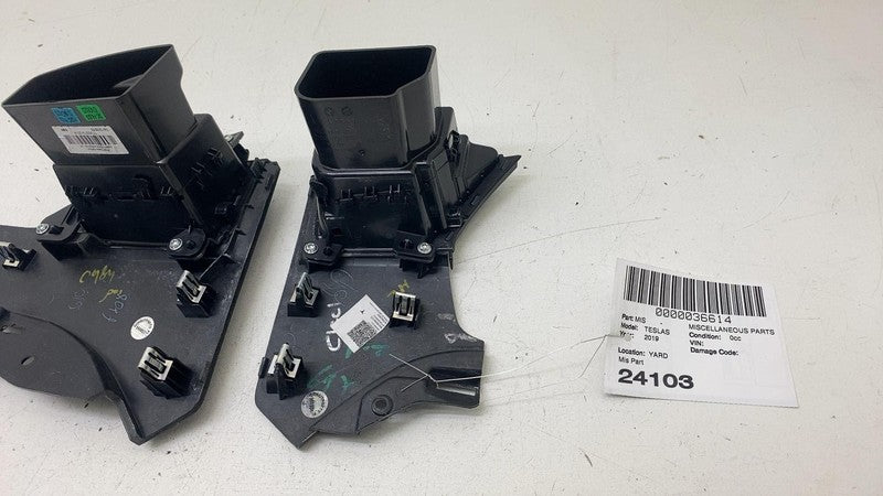 ⭕12-20 Tesla Model S SET of Front Center Dash Air Vent Grillle Trim 10