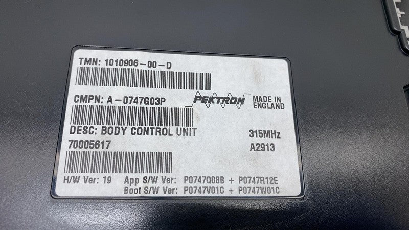 1010906 00 D 2012-2020 Tesla Model S Body Controller BCM Control Module (315MHZ) 1010906-00-D