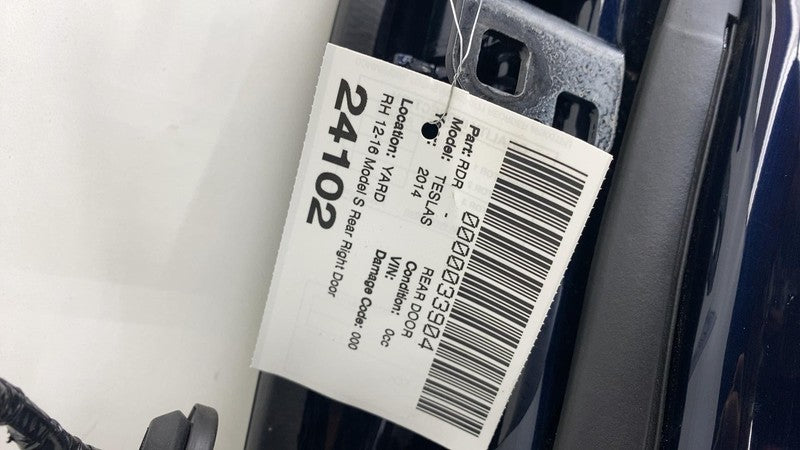 ⭕2012-2015 Tesla Model S Rear Passenger Side Door Shell Panel Right RH