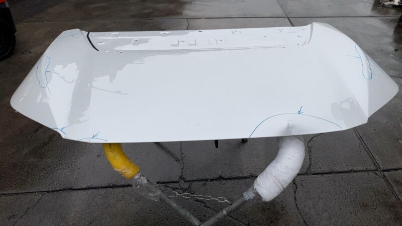 2023 2024 2025 Toyota bZ4X Hood Panel Bonnet Shell Assembly OEM White Aluminum