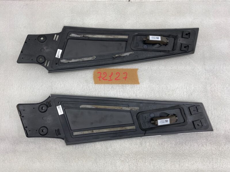 108389900C 2016-2020 Tesla Model S MS PAIR Left & Right B-Pillar Glass Applique with Camera