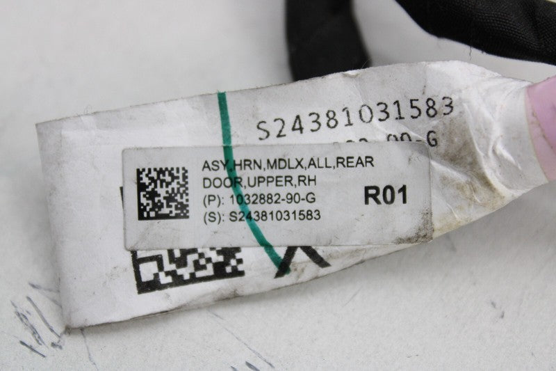 1032882 90 G ⭕ 15-21 Model X MX Rear Right Upper Door Wiring Cable Loom Harness 1032882-90-G