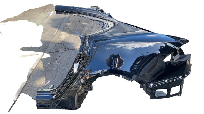 1553757-E0-K 2021-2023 Tesla Model S Rear Left Quarter Panel Structural Cut Out LH Black PBSB