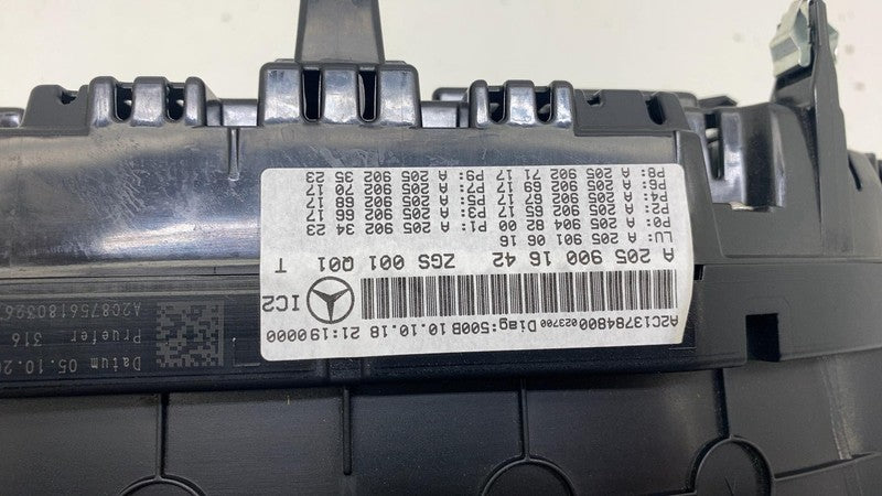 A 205 900 16 42 ⭕ 2019-2020 Mercedes Benz C300 Speedometer Instrument Cluster Gauge A2059001642