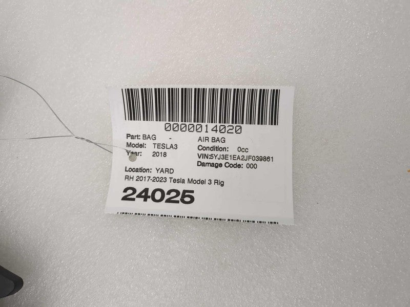 1077826-00-D ⭕ 2017-2023 Tesla Model 3 Y Right Lower Knee Safety Airbag Module 1077826-00-D