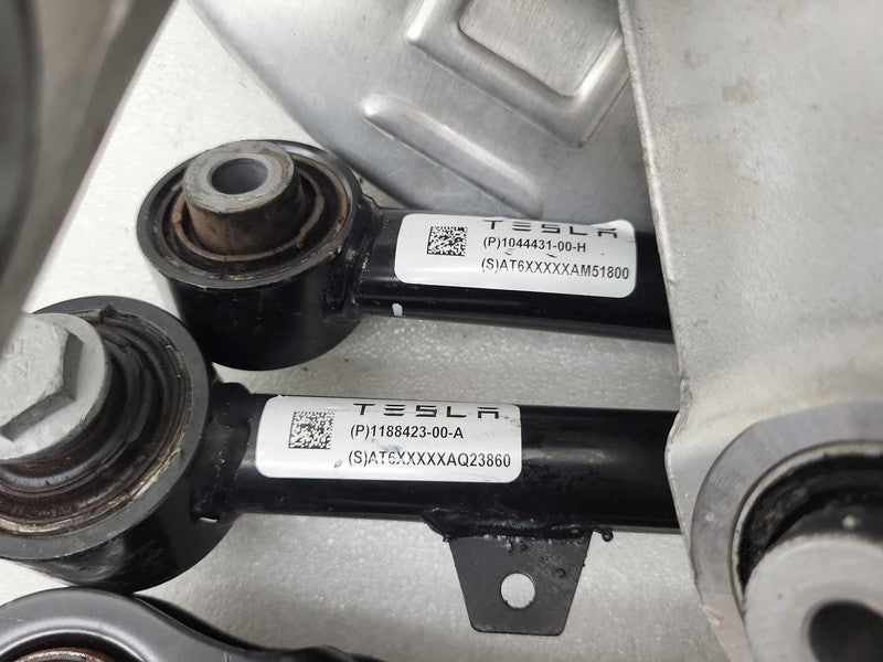 1044411 00 F ⭕17-23 Model 3 Rear Left Knuckle Hub w/ Upper + Lower AFT Toe Link 1044411-00-F