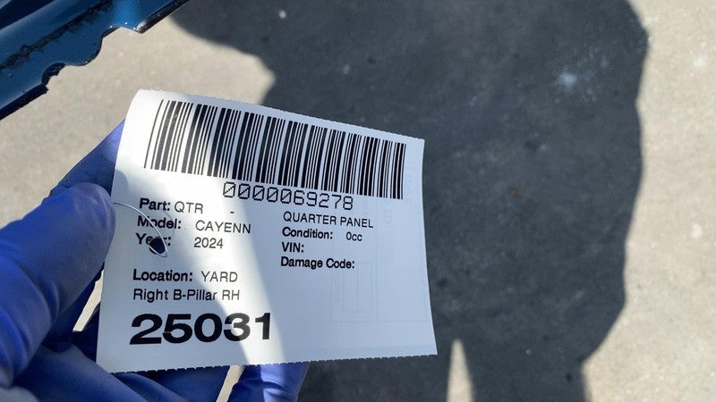 ⭕ 2024 Porsche Cayenne Right Center B-Pillar Body Rail Frame Structura