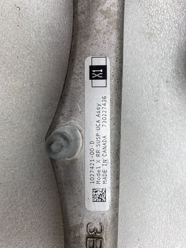 102141600A ⭕ 16-20 Tesla Model S X SET Rear Right Spindle Knuckle & Control Arm Link OEM