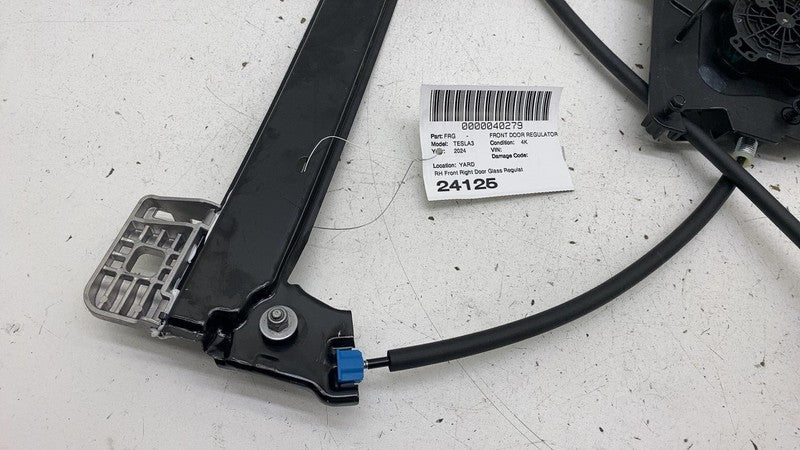 ⭕ 24 25 Model 3 Front Right Door Window Glass Regulator & Motor RH 192