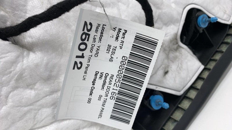 2021-2024 Tesla Model S Rear Driver Side Door Panel Trim Card Left LH