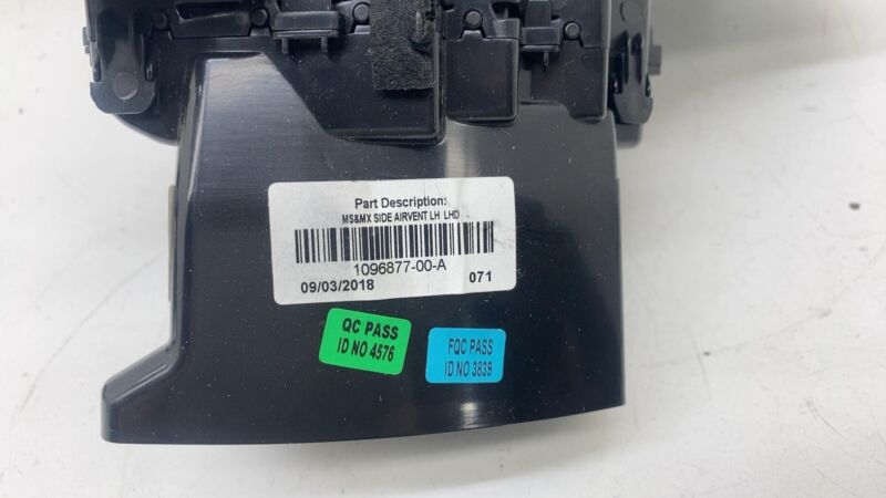 1096877 00 A 2012-2020 Tesla Model S SET of Dash A/C Air Vent Outlet Dashboard Trim Panel OEM
