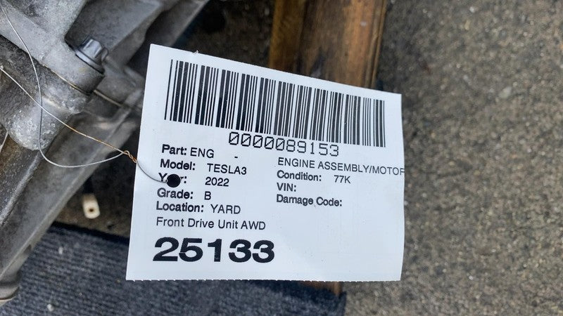 ⭕ 17-25 Tesla Model 3 M3 Front Drive Unit Engine Electric Motor AWD 11