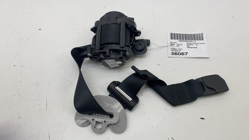 1856706N1D ⭕ 24-25 Tesla Model 3 M3 Front Right 1st Row Seat Belt & Retractor 1856706-N1-D