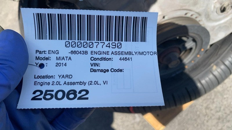 ⭕ 2008-2015 Mazda MX-5 Miata 2.0L Engine Motor Assembly (8th VIN = F)