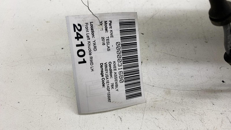 103060500D 16-20 Model S Front Left Spindle Knuckle + Hub Bearing & Sensor RWD 1030605-00-D