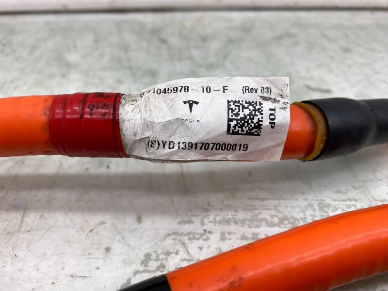 104597810F ⭕ 16-20 Tesla Model X HV On-Board Charger to Inlet Wire Harness OEM 1045978-10-F