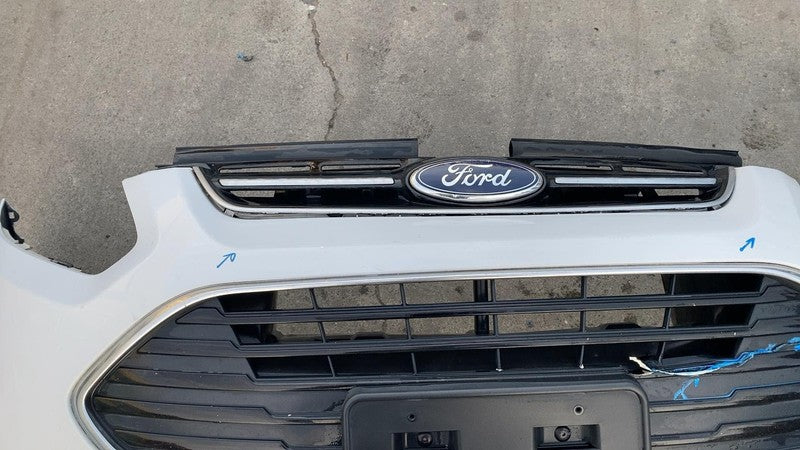 2017 Ford C-Max Front Bumper Cover Shell Panel w/ Grille & Emblem Whit