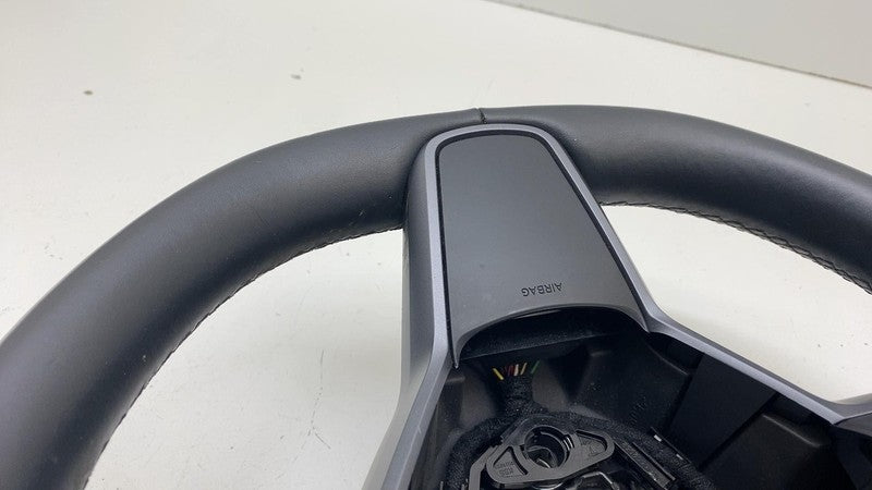 110532469F ⭕ 2017-2020 Tesla Model 3 M3 Steering Wheel Leather Black Assembly 1105324-69-F