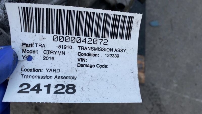 24007638570 2011-2016 Mini Cooper Automatic Transmission Assembly 1.6 A/T 6-Speed FWD