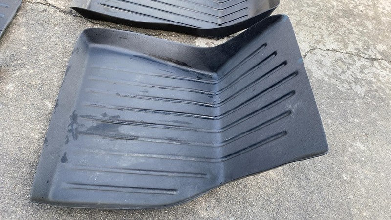 2021-2024 Tesla Model S SET of Front & Rear Floor Carpet Mat Liner Cover Black
