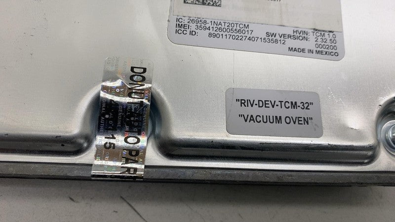 PT00000537K 22-24 Rivian R1T R1S Telematics Communication Computer Control Module PT00000537