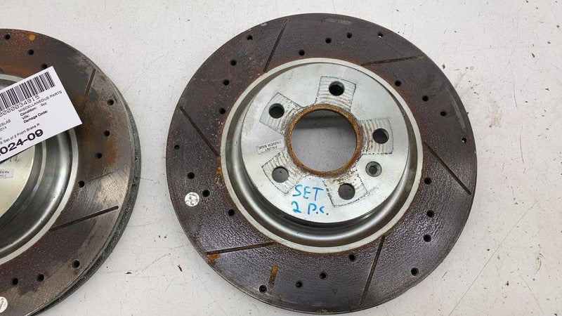 ⭕ 2012-2015 Tesla Model S SET of 2 Front Left & Right Brake Disc Rotor
