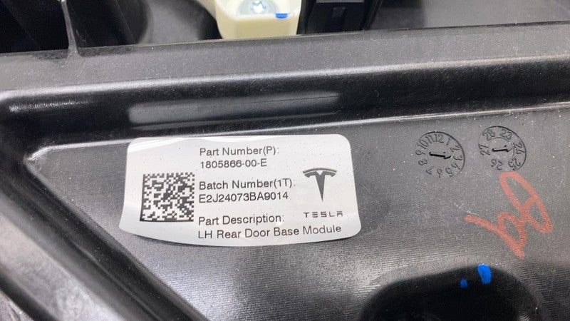 1805866 00 E 2024 2025 Tesla Cybertruck Rear Driver Side Door Window Regulator w/ Motor Left