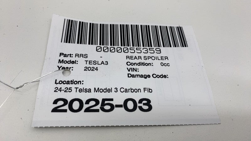 169459500D 2024 2025 Tesla Model 3 M3 Carbon Fiber CF Rear Spoiler Genuine 1694505-00-D OEM