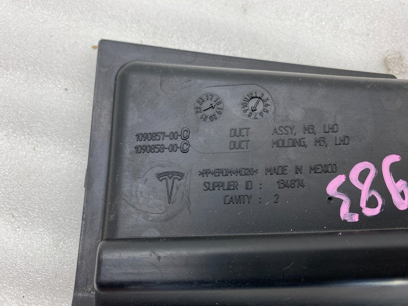 1090857 00 C ⭕ 2017-2023 Tesla Model 3 Driver Side Cabin Intake Upper Duct Left 1090857-00-C