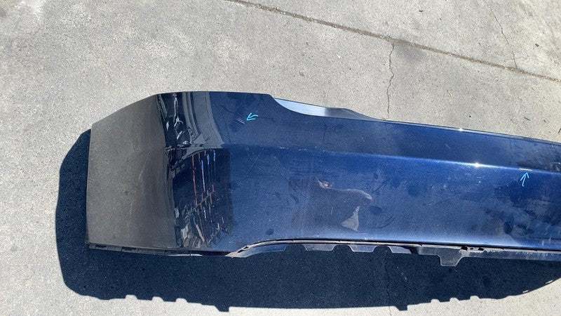 ⭕ 12-15 Tesla Model S Rear Bumper Cover w/o Park Assist Blue PMMB 6008